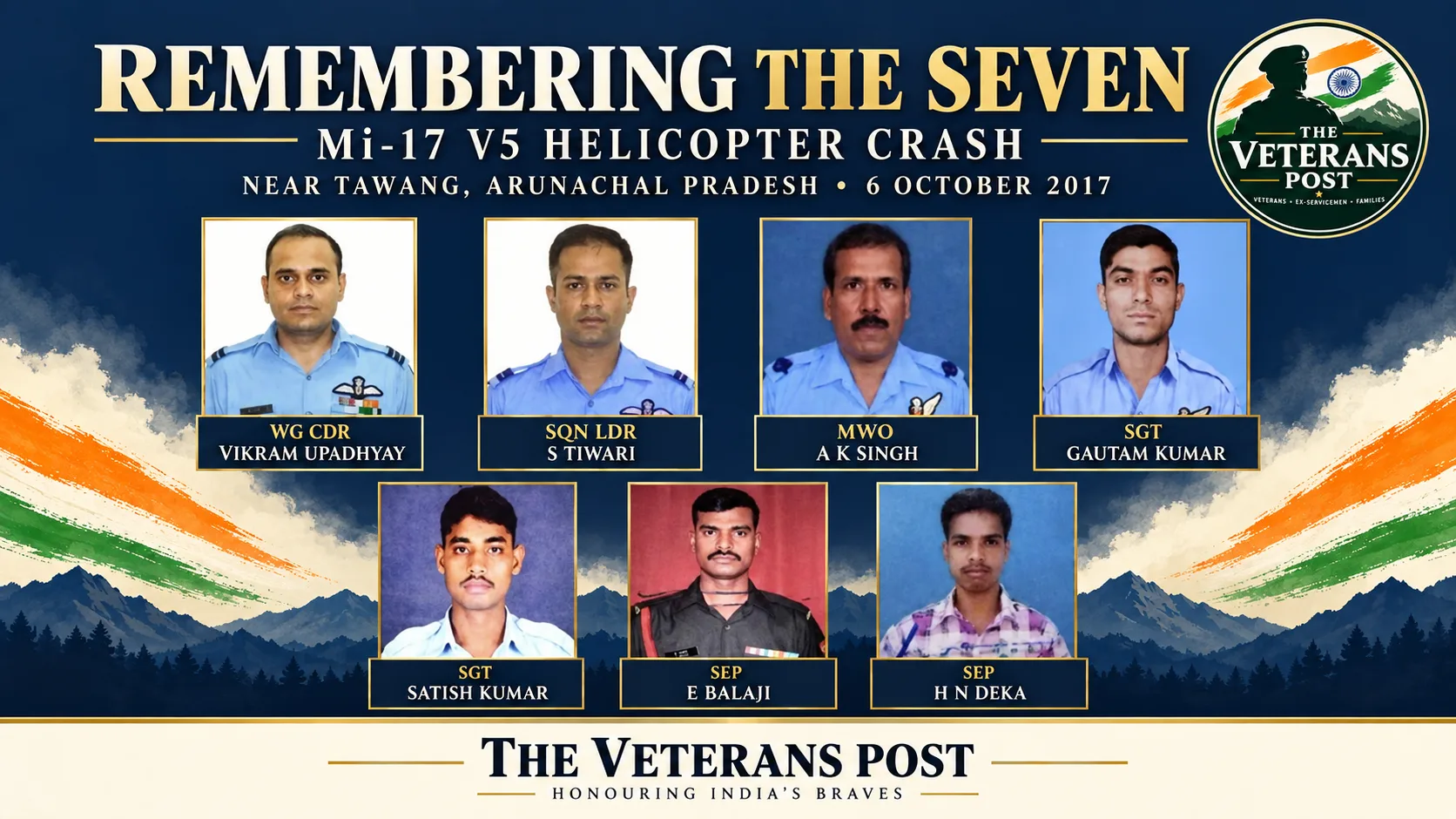 2017 Tawang Helicopter Crash: Remembering Seven Personnel